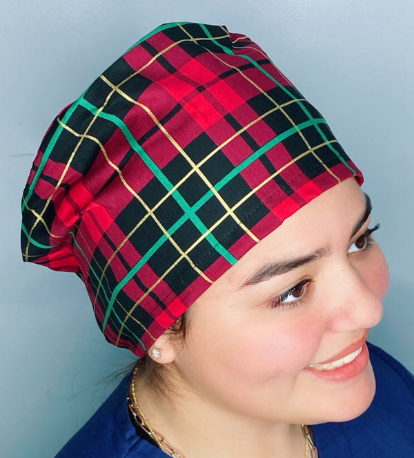 Winter Plaid Red, Green & Gold Winter/Christmas Euro