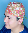 Neutral Tones Arabesque Mandala Floral Design Unisex Cute Scrub Cap