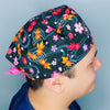 Japanese Inspired Pond Fish Unisex Animal Scrub Cap