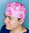 Beautiful Pink Roses Floral Design Unisex Cute Scrub Cap