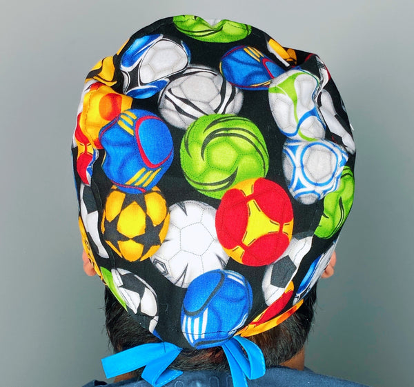 Soccer Balls Unisex Sport Scrub Cap