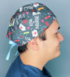 Love a Nurse Unisex Medical Theme Scrub Cap