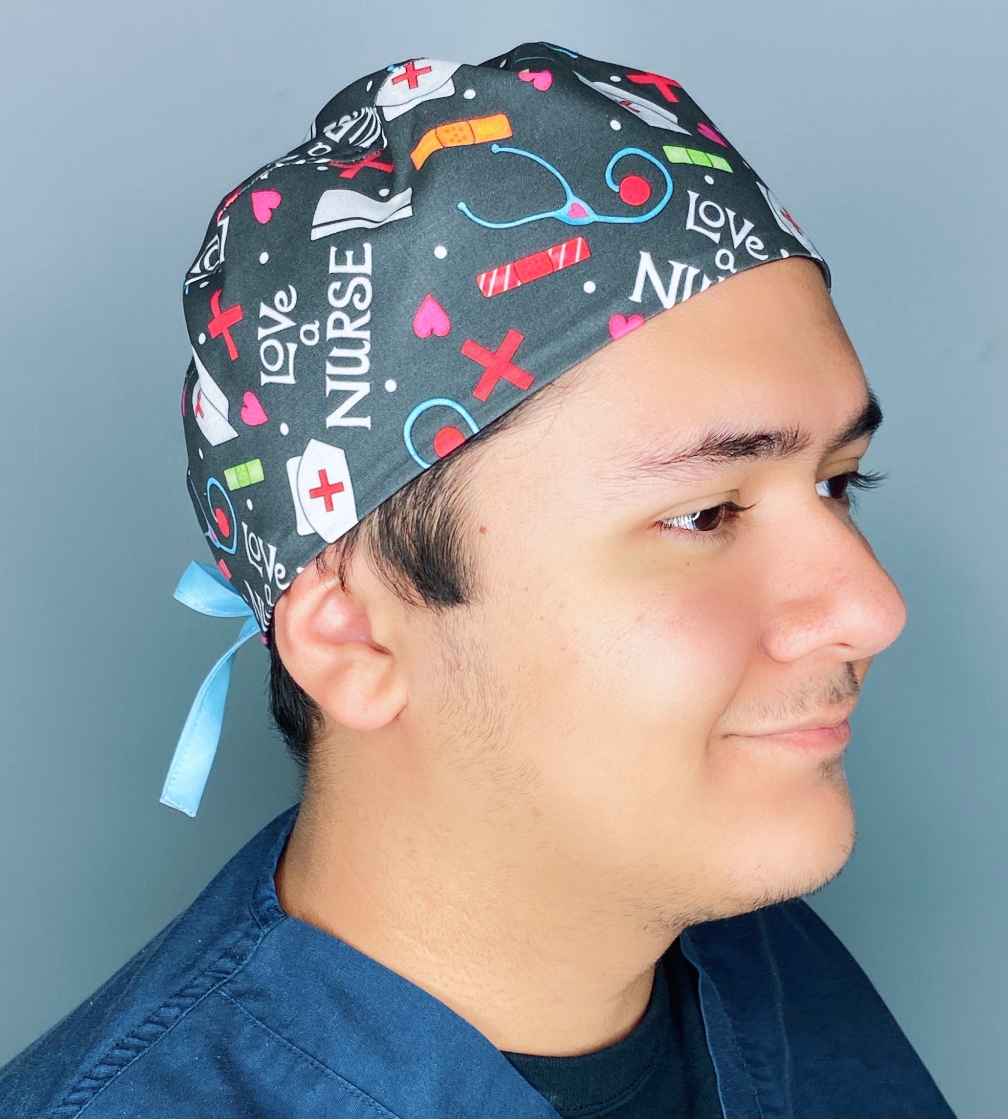 Love a Nurse Unisex Medical Theme Scrub Cap