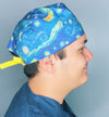Starry Night Vincent Van Gogh Famous Painting Unisex Geek Scrub Cap