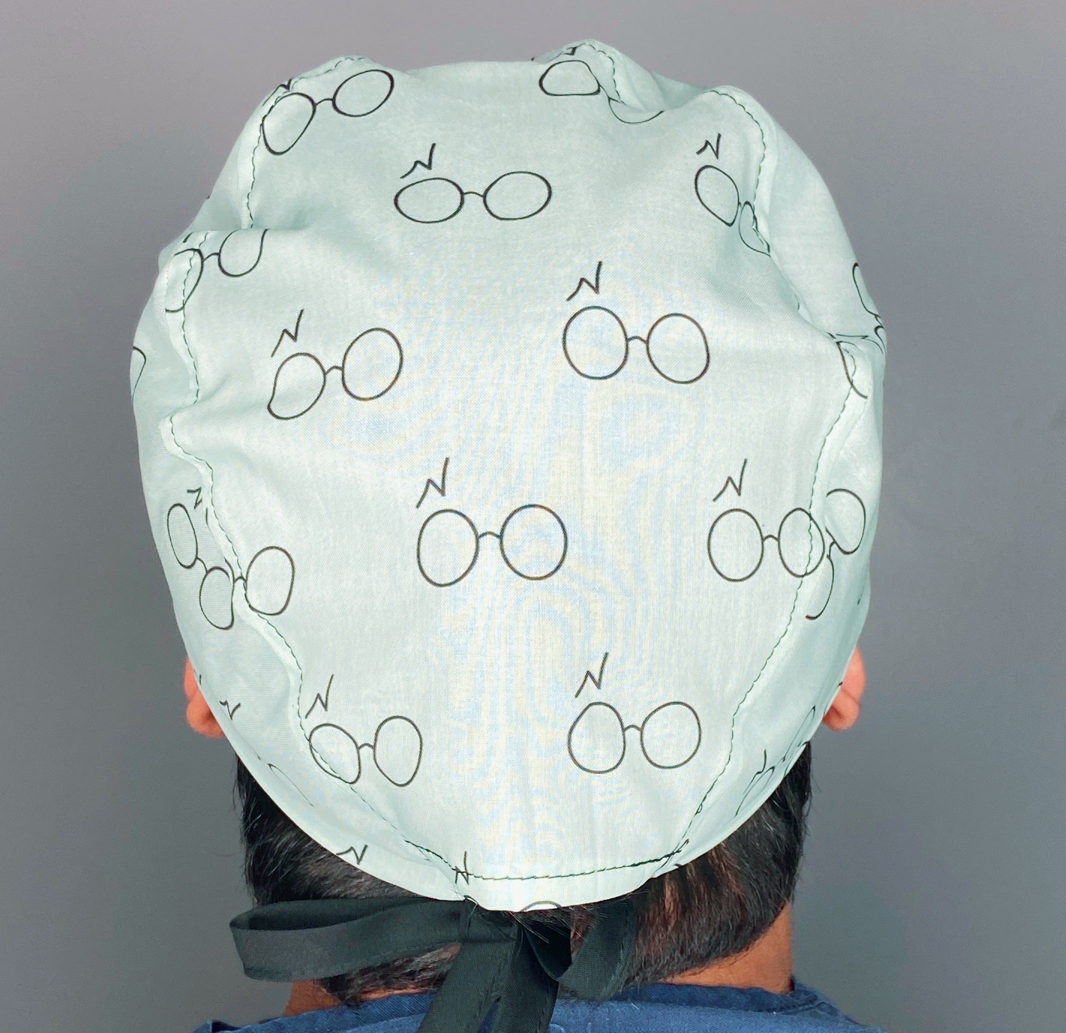 Harry's Glasses & Scar HP Famous Wizard Movie Unisex Geek Scrub Cap
