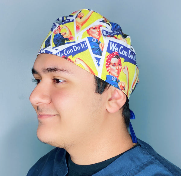 We Can Do It Famous Poster Unisex Geek Scrub Cap