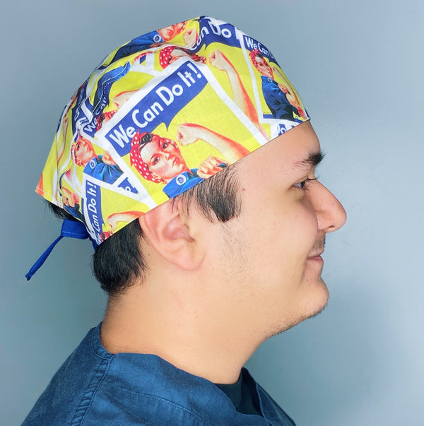 We Can Do It Famous Poster Unisex Geek Scrub Cap