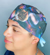 Galaxy Cats Funny Cats Unisex Animal Scrub Cap