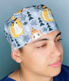 Guinea Pig Halloween themed Unisex Holiday Scrub Cap