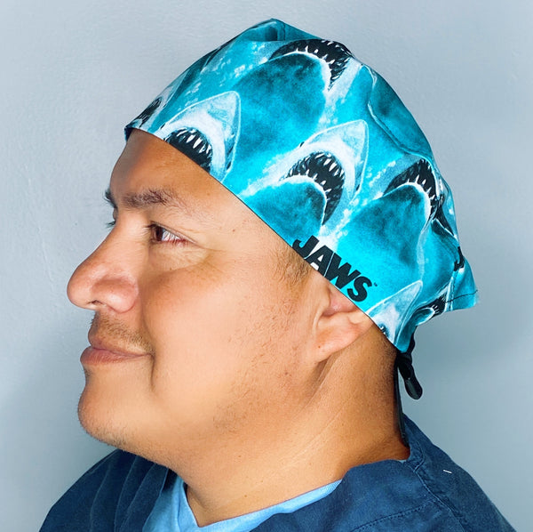 Jaws Famous Shark Movie Unisex Geek Scrub Cap