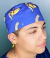 Monkey's on Banana Moons Unisex Animal Scrub Cap