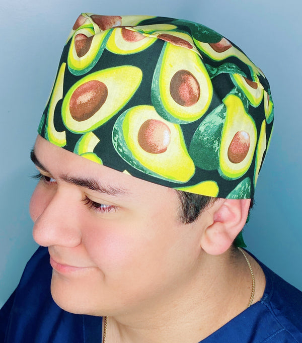 Avocados Unisex Food Scrub Cap