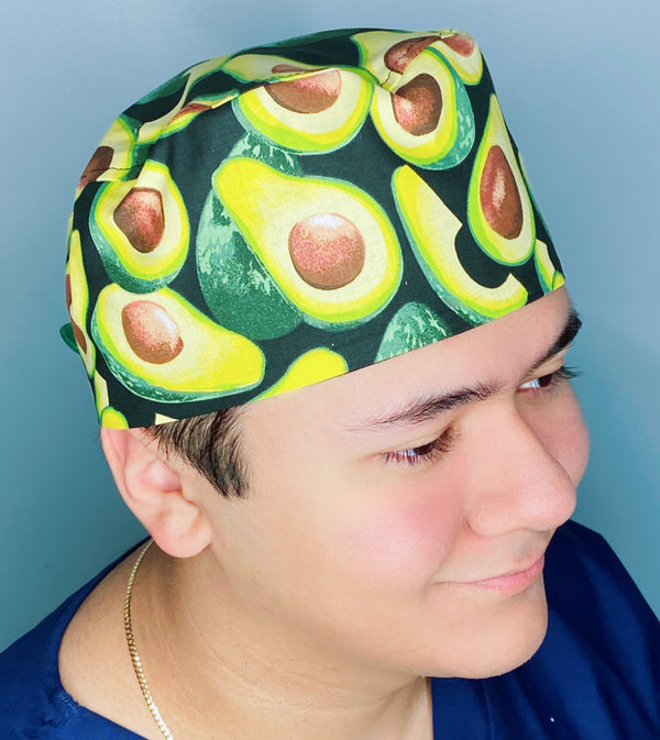 Avocados Unisex Food Scrub Cap