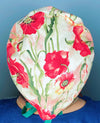 Red Roses Floral Design Unisex Cute Scrub Cap