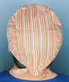 Neutral Color Pastel Stripes Unisex Cute Scrub Cap
