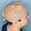 Neutral Color Pastel Stripes Unisex Cute Scrub Cap
