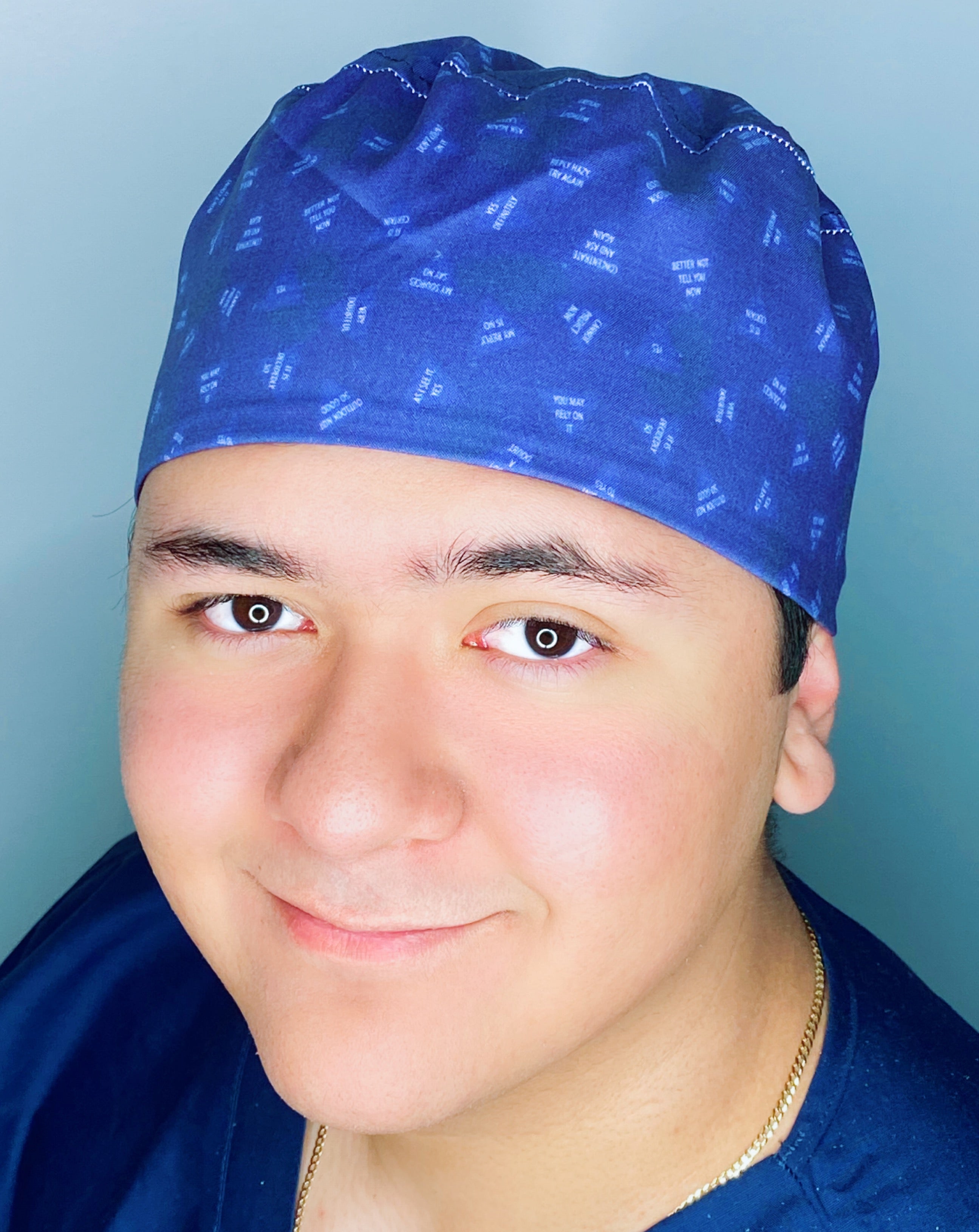 Magic 8 Ball Design Unisex Fancy Scrub Cap