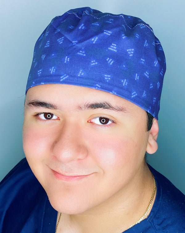 Magic 8 Ball Design Unisex Fancy Scrub Cap