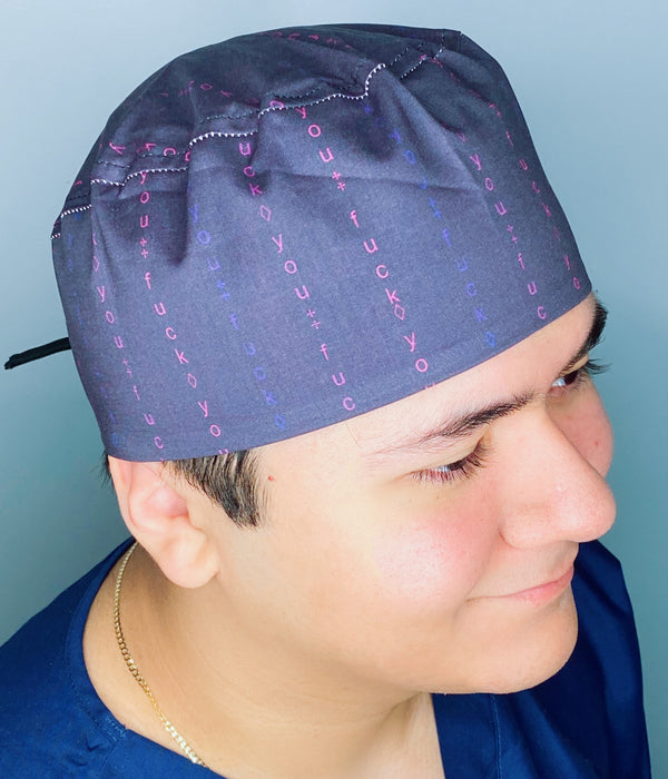 F*ck You Funny Unisex Cute Scrub Cap