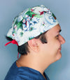 Cute Polar Bears in Snow Christmas/Winter themed Unisex Holiday Scrub Cap