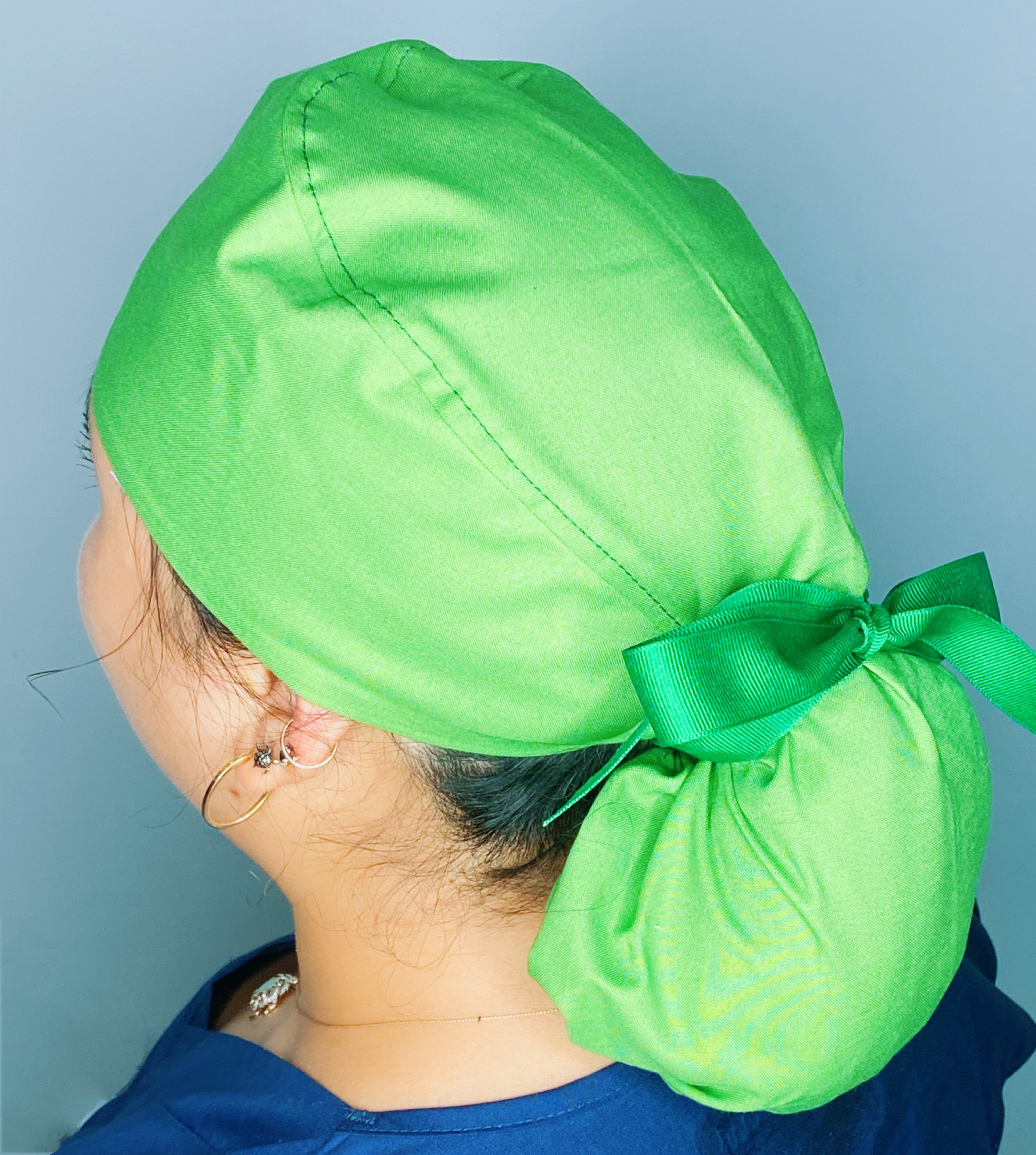 Surgical Technologist Themed Solid Color Ponytail