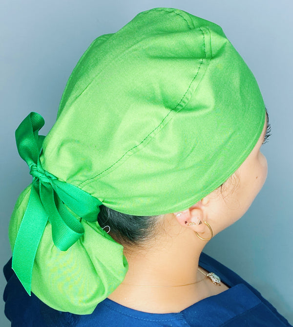 Surgical Technologist Themed Solid Color Ponytail