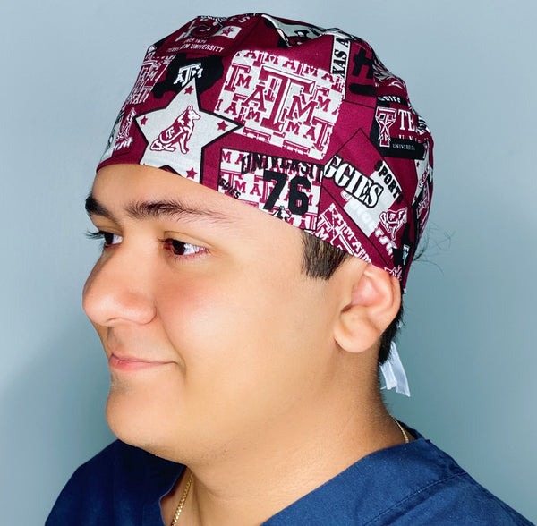 College Station Texas A&M School Unisex Sport Scrub Cap