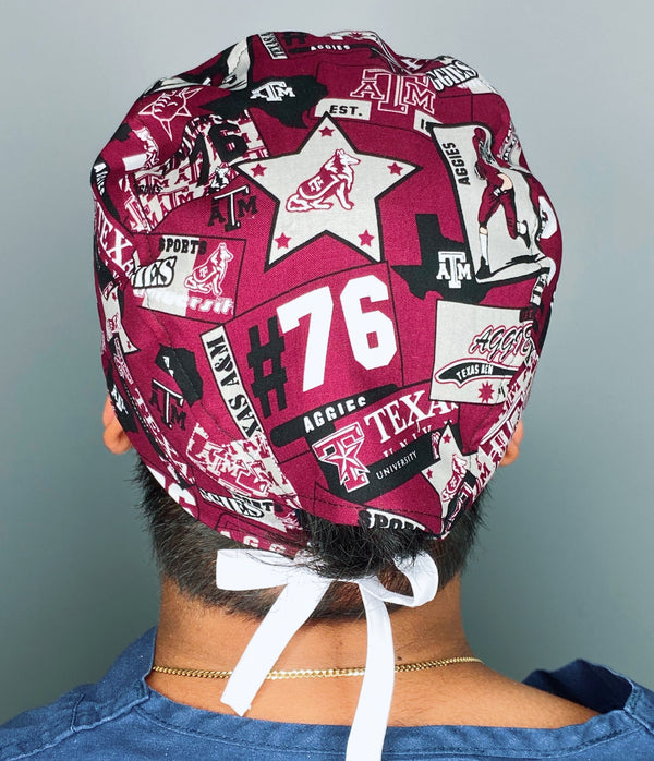 College Station Texas A&M School Unisex Sport Scrub Cap