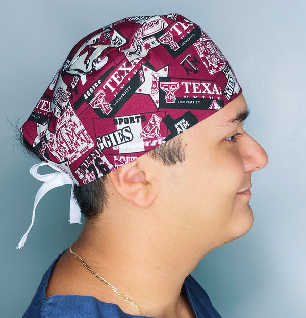 College Station Texas A&M School Unisex Sport Scrub Cap