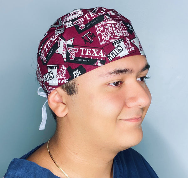 College Station Texas A&M School Unisex Sport Scrub Cap