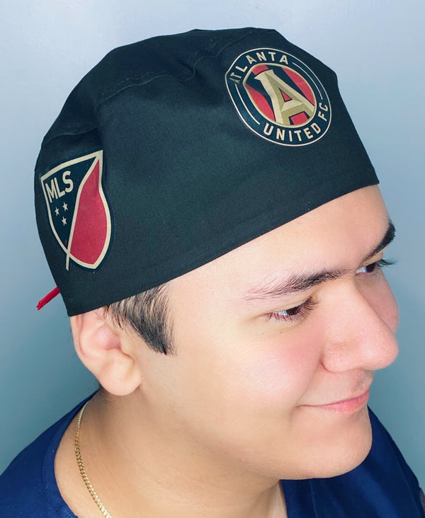 Atlanta Soccer Team Printed Unisex Helmet Scrub Cap