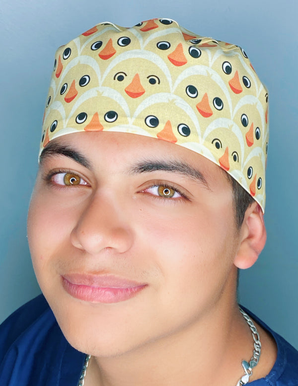 Baby Chicks All Over Unisex Animal Scrub Cap