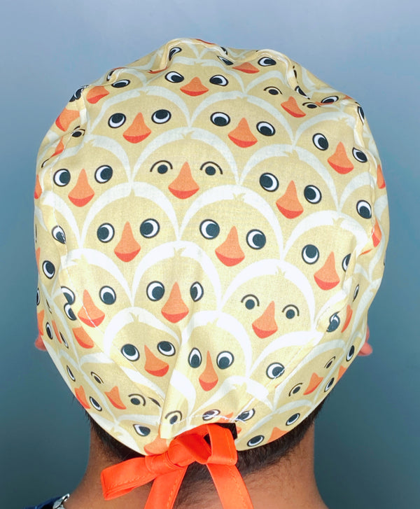 Baby Chicks All Over Unisex Animal Scrub Cap