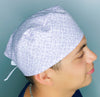 Lavender White Diamond Geometric Shape Design Unisex Cute Scrub Cap