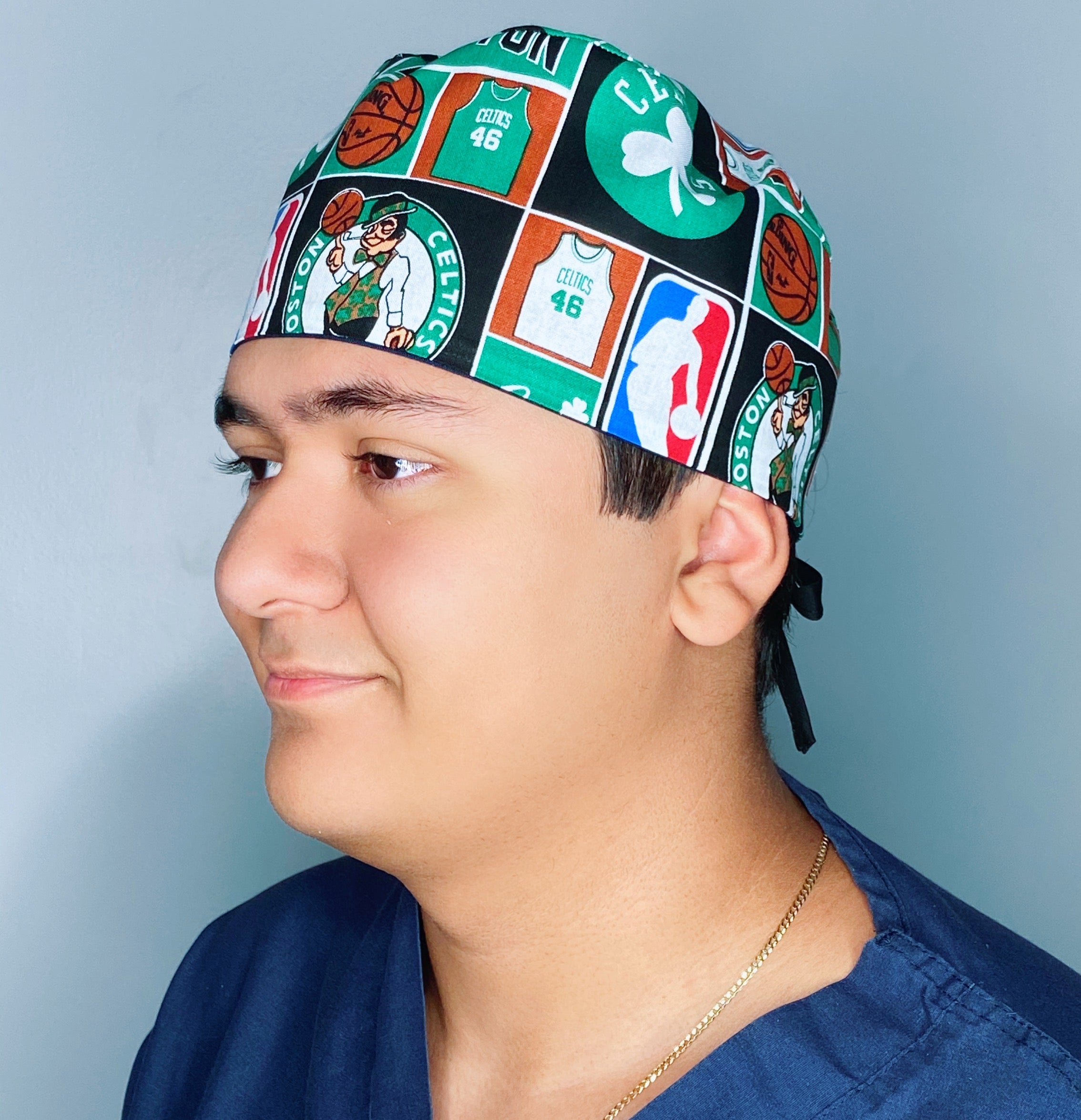 Boston Basketball Team Unisex Sport Scrub Cap