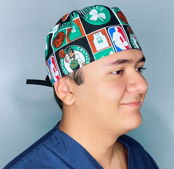 Boston Basketball Team Unisex Sport Scrub Cap