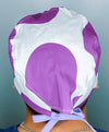 Purple Cow Print Animals Unisex Animal Scrub Cap