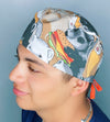 Ferrets & Junk Food Animals Unisex Animal Scrub Cap