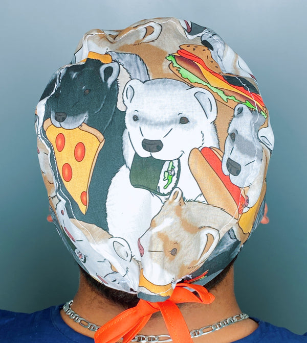 Ferrets & Junk Food Animals Unisex Animal Scrub Cap