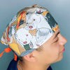 Ferrets & Junk Food Animals Unisex Animal Scrub Cap