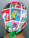 Colorful Carousel Horses Unisex Animal Scrub Cap