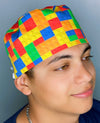 Colorful Legos Children's Toy Unisex Geek Scrub Cap