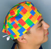 Colorful Legos Children's Toy Unisex Geek Scrub Cap