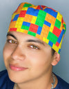 Colorful Legos Children's Toy Unisex Geek Scrub Cap