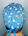 Astronaut Otters in Space Prints Unisex Animal Scrub Cap