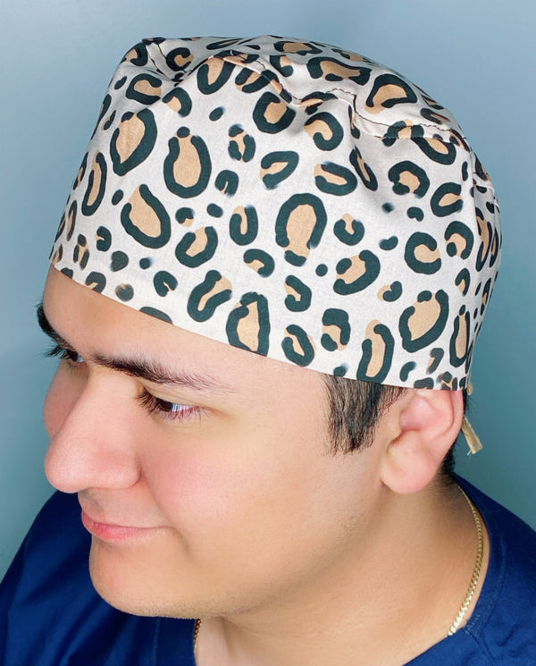 Cheetah Print Unisex Animal Scrub Cap