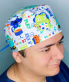 DJ Monsters Unisex Geek Scrub Cap