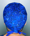 Blue Star Galaxy Design Unisex Cute Scrub Cap