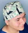 Money Bills Design Unisex Cute Scrub Cap