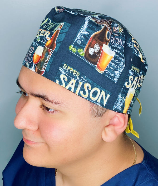 Craft Lager Beer Drink Unisex Food Scrub Cap